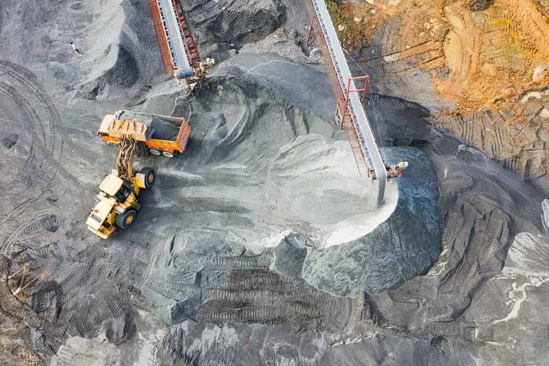 Rohstoffgewinnung Kohleabbau