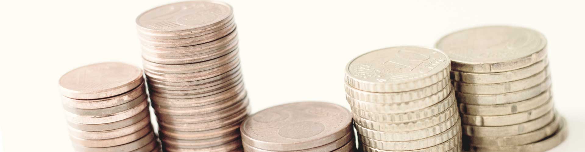 Münzen gestapelt